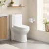 The white toilet is made by high-temperature firing with a bright and clean glaze. It is a water-saving toilet specially designed for bathrooms details Picture